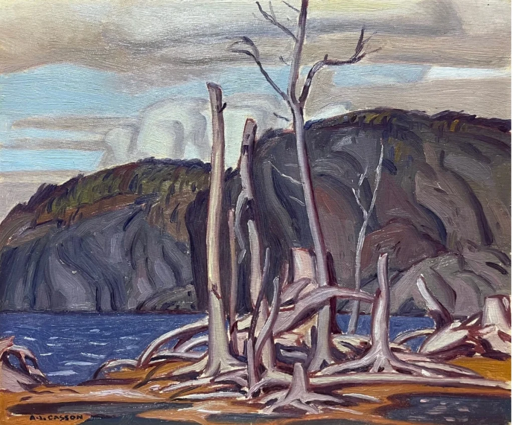 A.J. Casson. Mill Lake, Parry Sound (c. 1935). Courtesy - Rumi Galleries