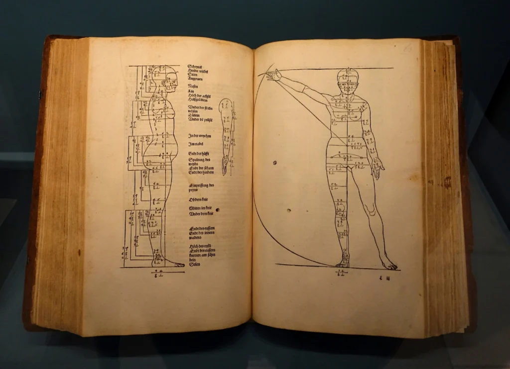 Albrecht Dürer. Four Books on Human Proportion, (1528). Courtesy - Germanisches Nationalmuseum, Nuremberg, Germany