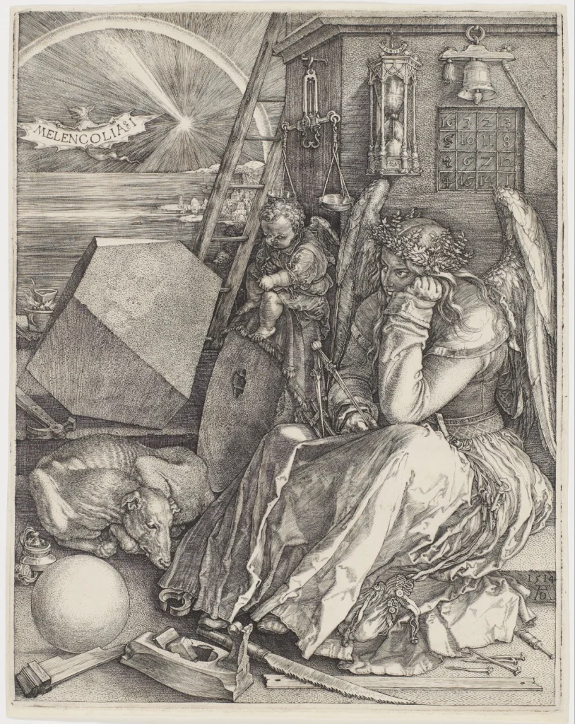 Albrecht Dürer. Melencolia I (1514), engraving. Courtesy - Wikipedia
