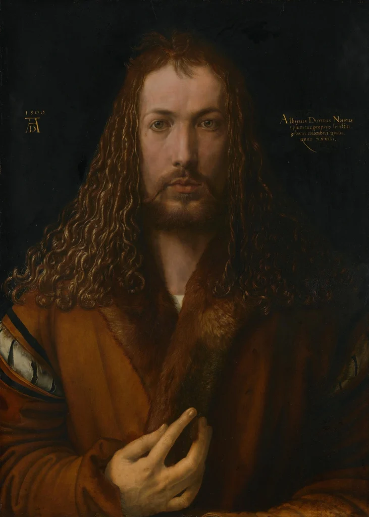 Albrecht Dürer. Self-Portrait (or Self-Portrait at Twenty-Eight), (1500). Courtesy - Wikipedia
