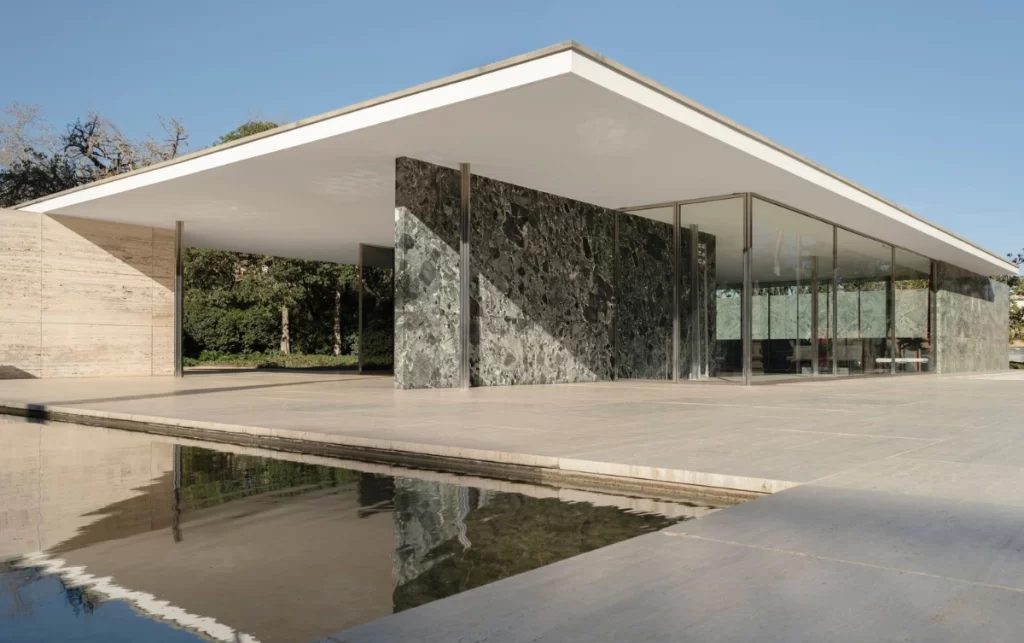 Barcelona Pavilion by Ludwig Mies van der Rohe