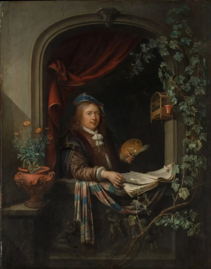 Gerrit Dou. Self-Portrait (1665), oil on wood.
