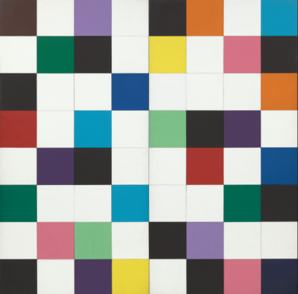 Ellsworth Kelly. Colors for a Large Wall, 1951. Oil on canvas, 64 panels. Courtesy - Museum of Modern Art