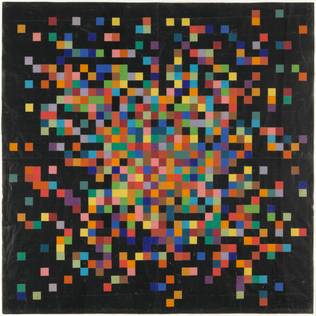 Ellsworth Kelly. Spectrum Colors Arranged by Chance IV (detail), 1951. Courtesy - Ellsworth Kelly Foundation