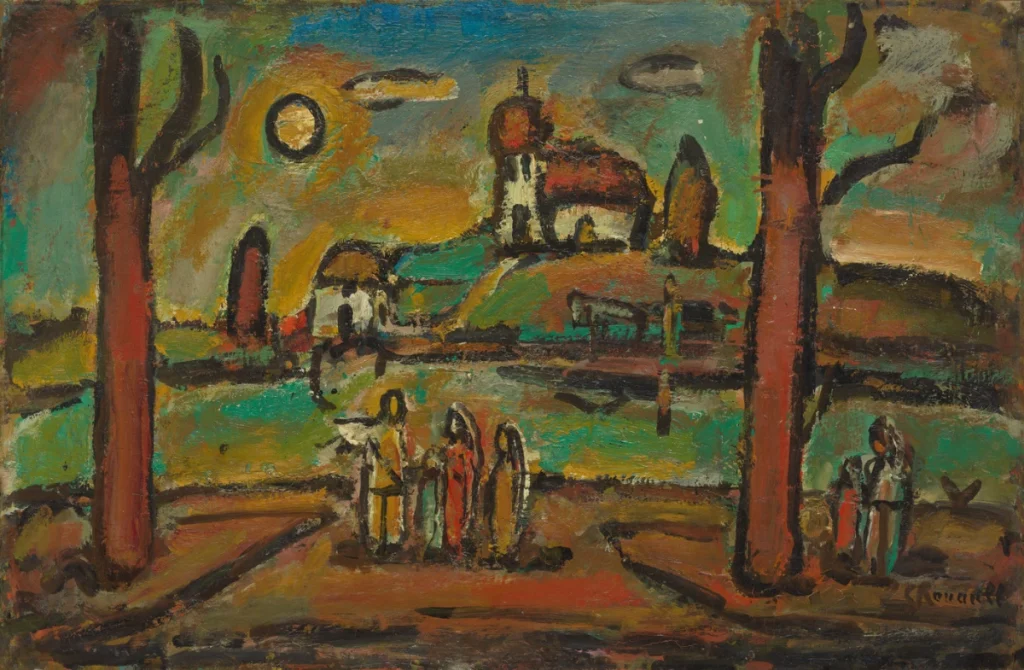 Georges Rouault. Biblical Landscapes with Two Trees (1952). Courtesy - Museum of Modern Art