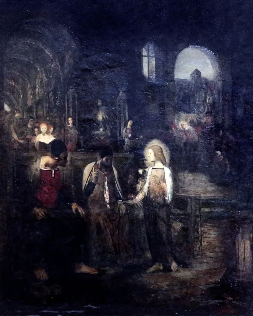 Georges Rouault. L'Enfant Jésus parmi les docteurs or The Infant Jésus among the Doctors, (1894) Courtesy - Flickr