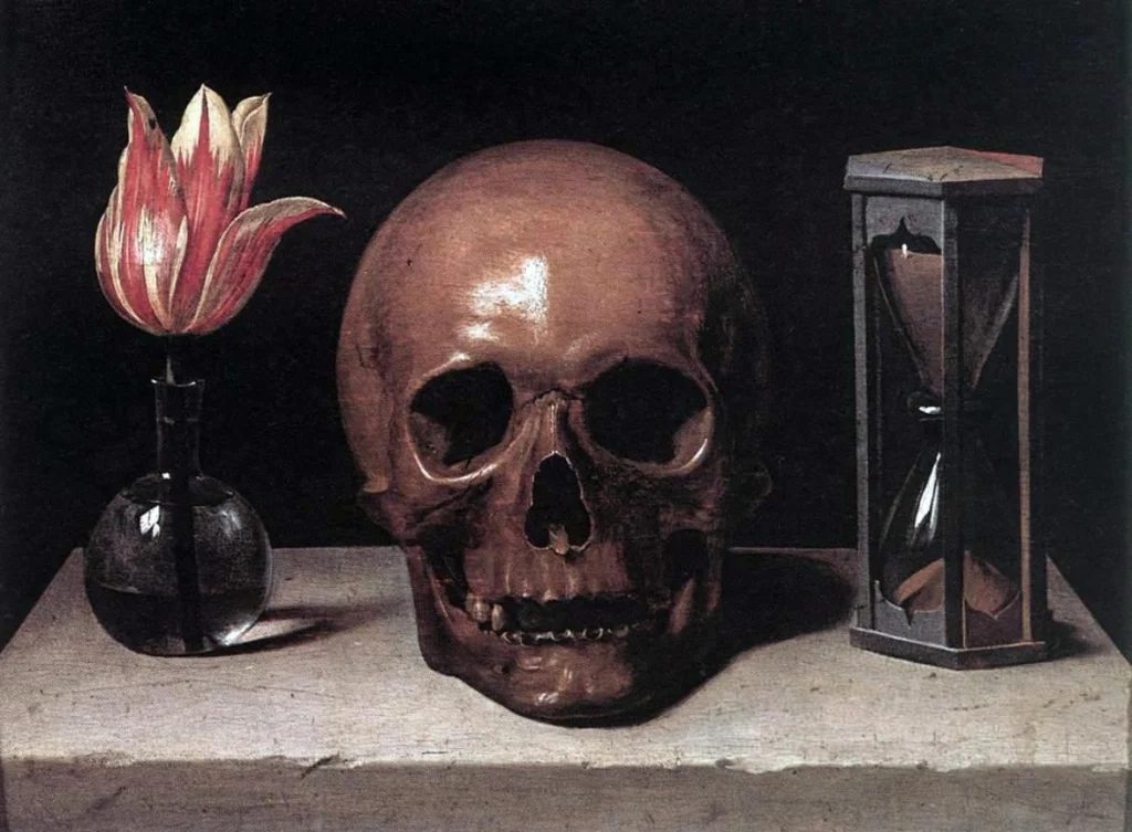 Philippe de Champaigne. Still Life with a Skull (1671), oil on panel. Courtesy - Wikimedia Commons