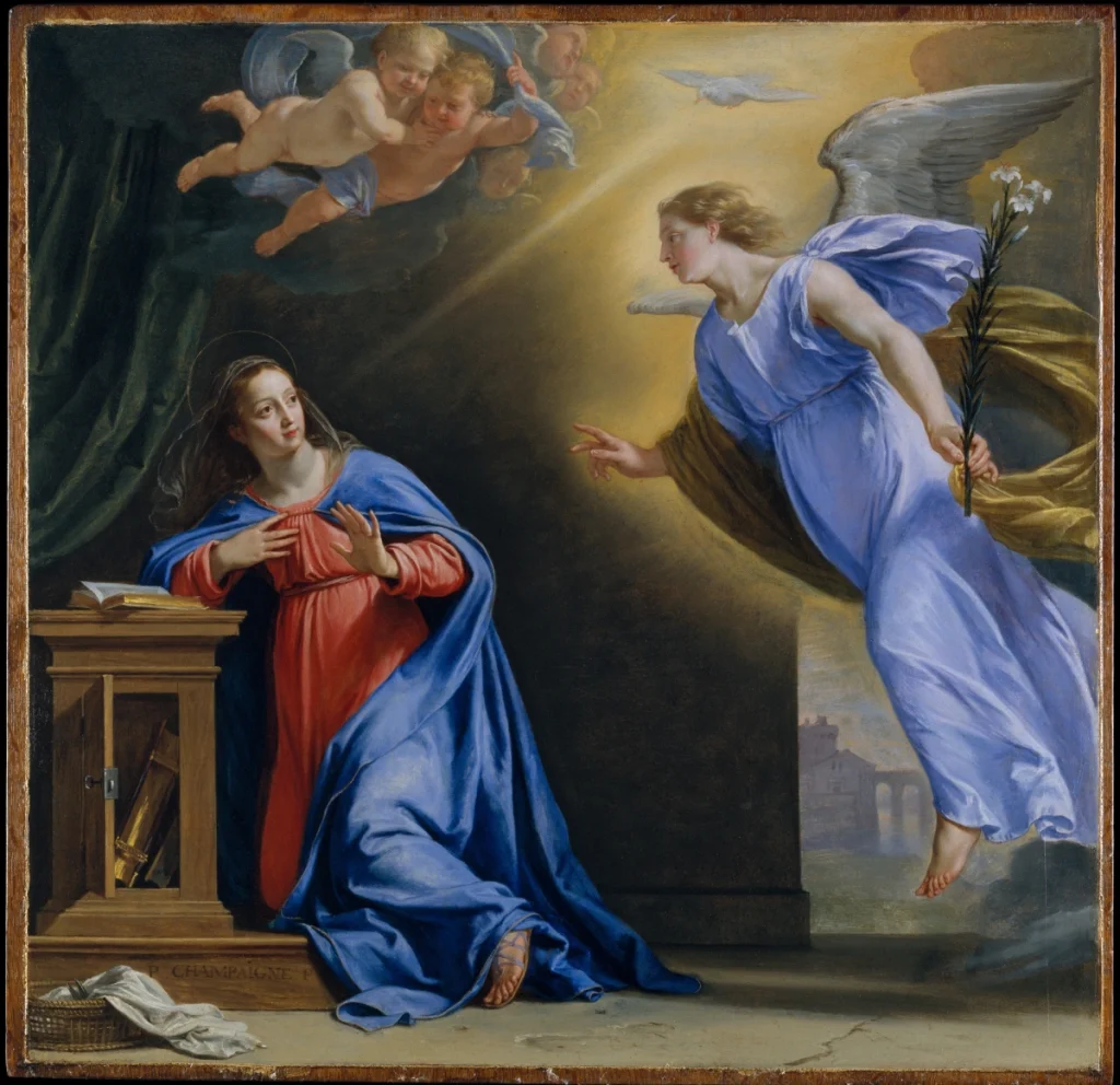 Philippe de Champaigne. The Annunciation (1644). Courtesy - The Metropolitan Museum of Arts
