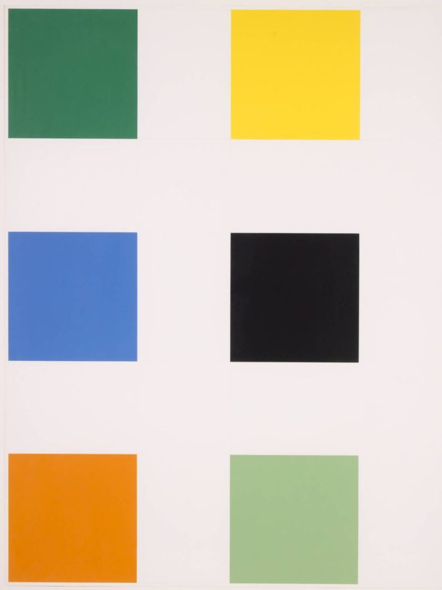 Nine Squares 1976-7 by Ellsworth Kelly born 1923