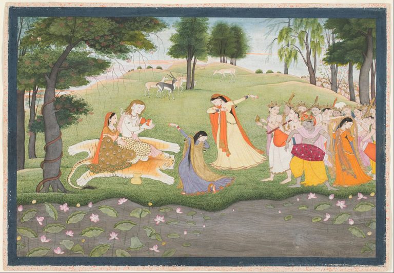 Visual Beauty of Love in Kangra Miniature; How Poetry Changed Indian Paintings
