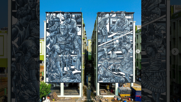 What Does the Massive Chennai Mural inspired by local fisherfolk by Mexican Artist Paola Delfín Tell About Art?