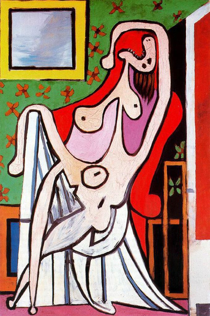 Large Nude on a Red Armchair Courtesy - Artchive