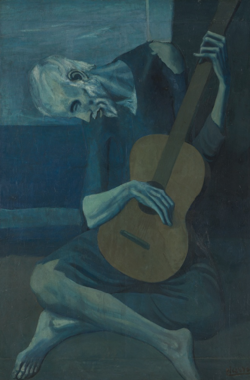 The Old Guitarist Courtesy - The Art Institute of Chicago