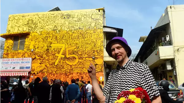 Swedish Embassy Commemorates 75 Years of Diplomatic Relations Through Mural Art in Delhi’s Khan Market