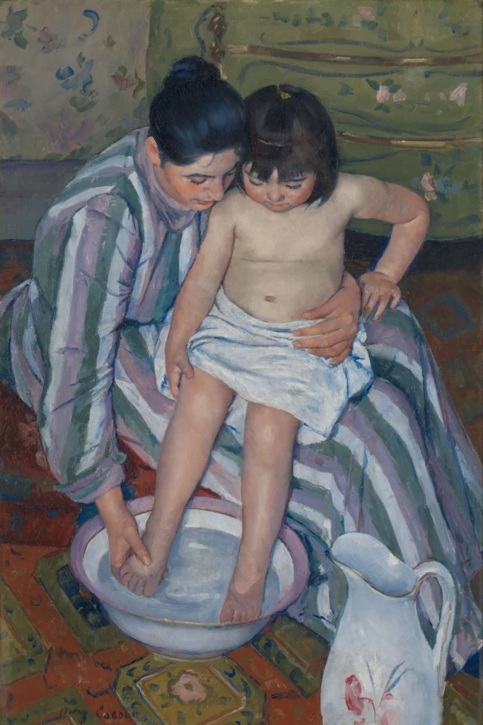 Mary Cassatt. The Child's Bath (or The Bath) (1893). Courtesy - Art Institute of Chicago