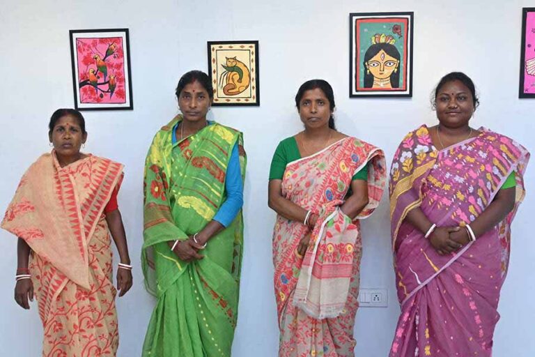 Sunderbans Women Revive Lost Art with 50 Patachitra Paintings and Long Scrolls