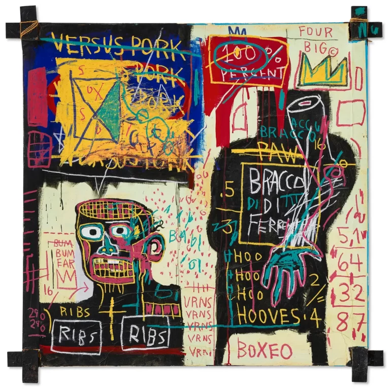 Basquiat’s Stretcher-Bar Painting Expected to Fetch $30m in New York Spring Auctions