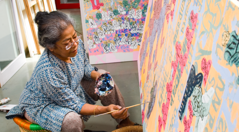 Arpita Singh’s Paintings Turns the Mirror to the Viewers 
