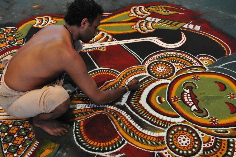 The Impermanence of Life in Kalamezhuthu Art