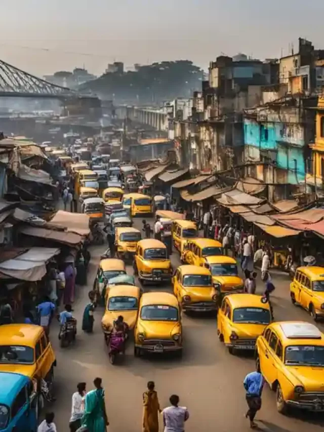 A Frame of iconic Kolkata Symbols