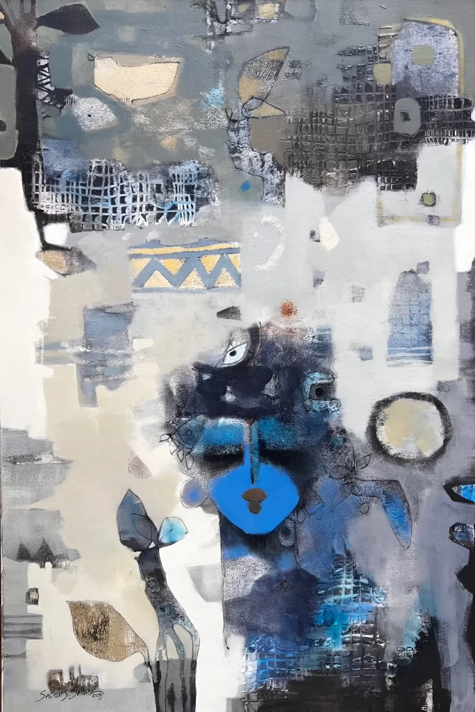 Abstract Art by Sachin Jaltare. Image Courtesy: Niranjana Mehta