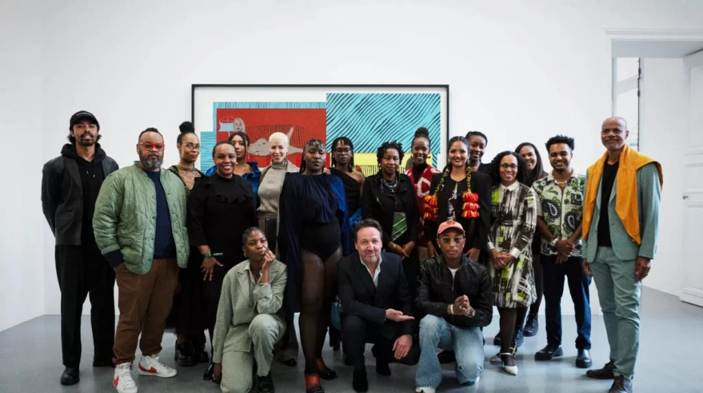 FEMMES Artist with Emmanuel Perrotin and Pharrell Williams