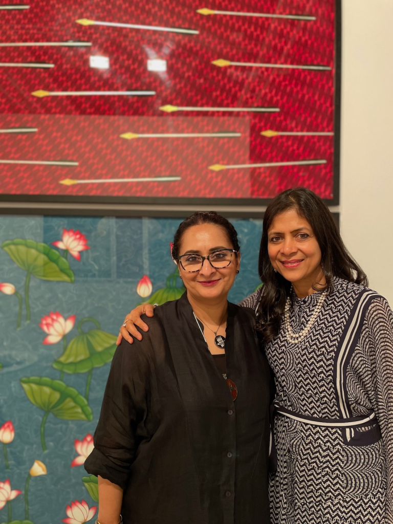 image of Anant Art gallery director and Aisha Khalid