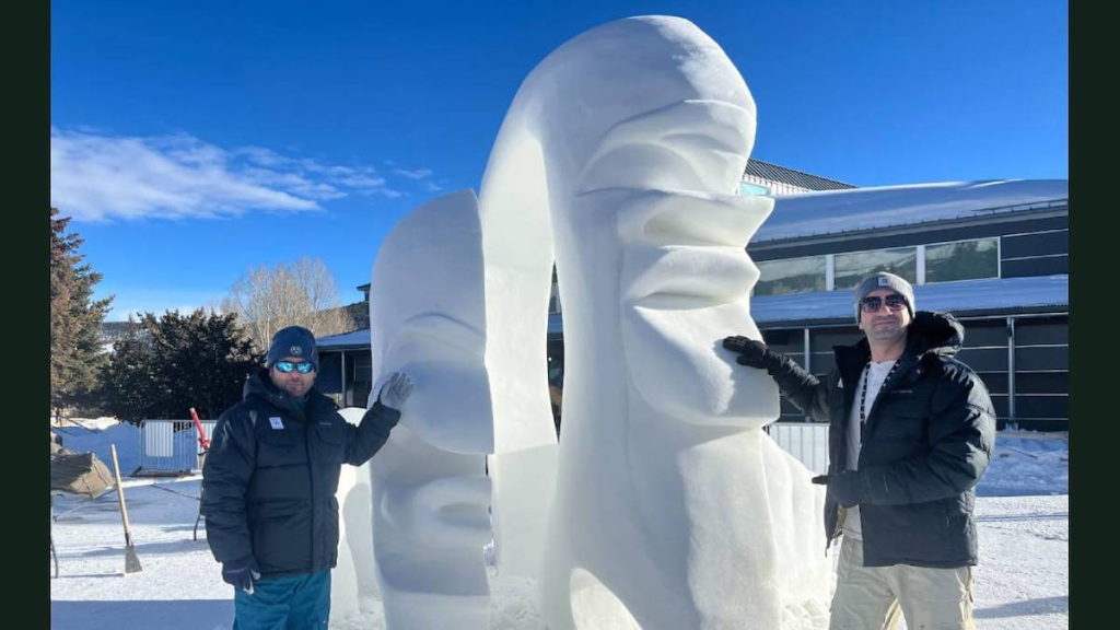 Ice sculpture at the breck  championship 