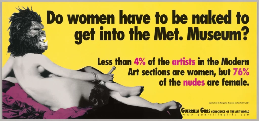 Metropolitan Museum of Art exterior and gender representation in female artists