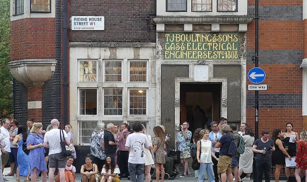 People gathered to the see TJ Boulting Gallery before it closes 