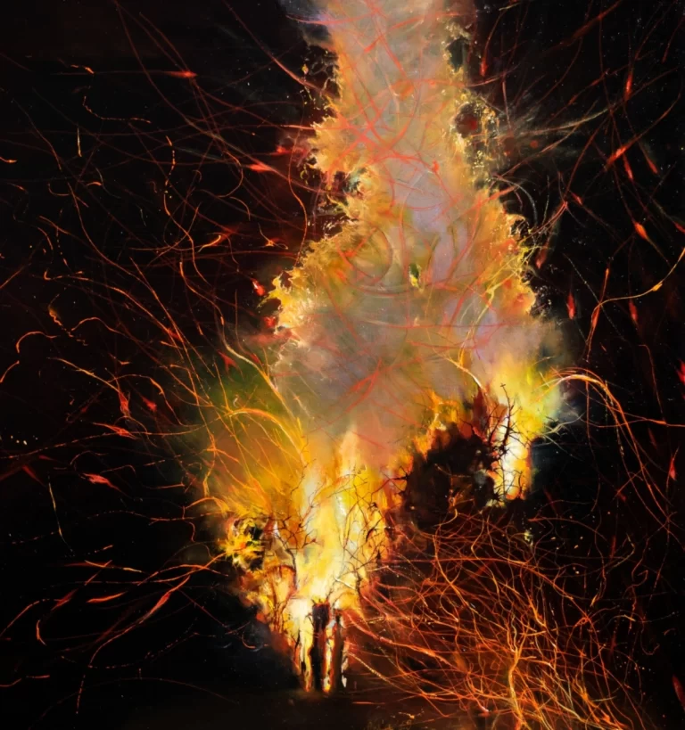 Latvian Fire Artist Arta Raituma Comes to India
