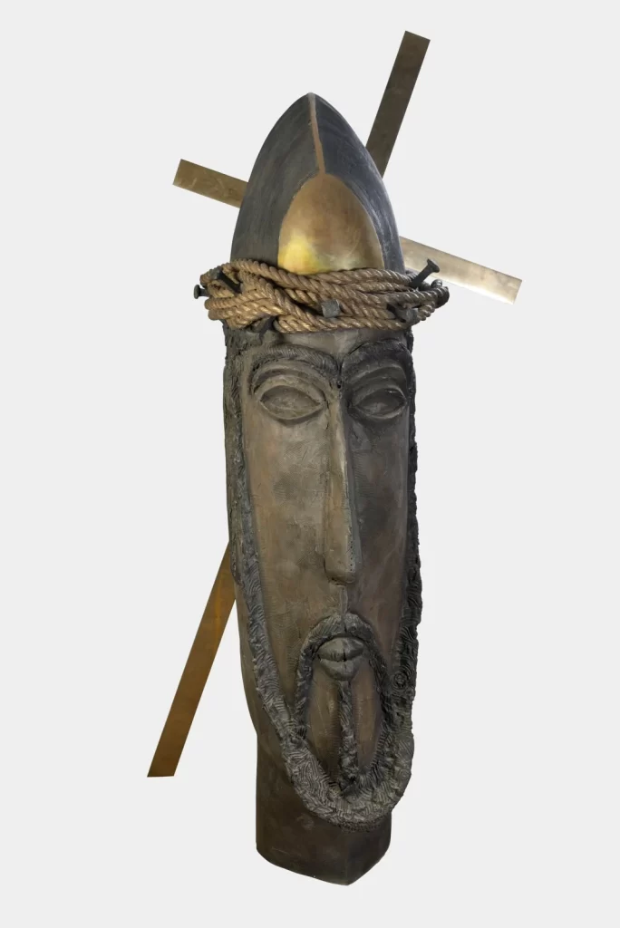 'Christ, 2017', Bronze, Himmat Shah. Image Courtesy:
Anant Art