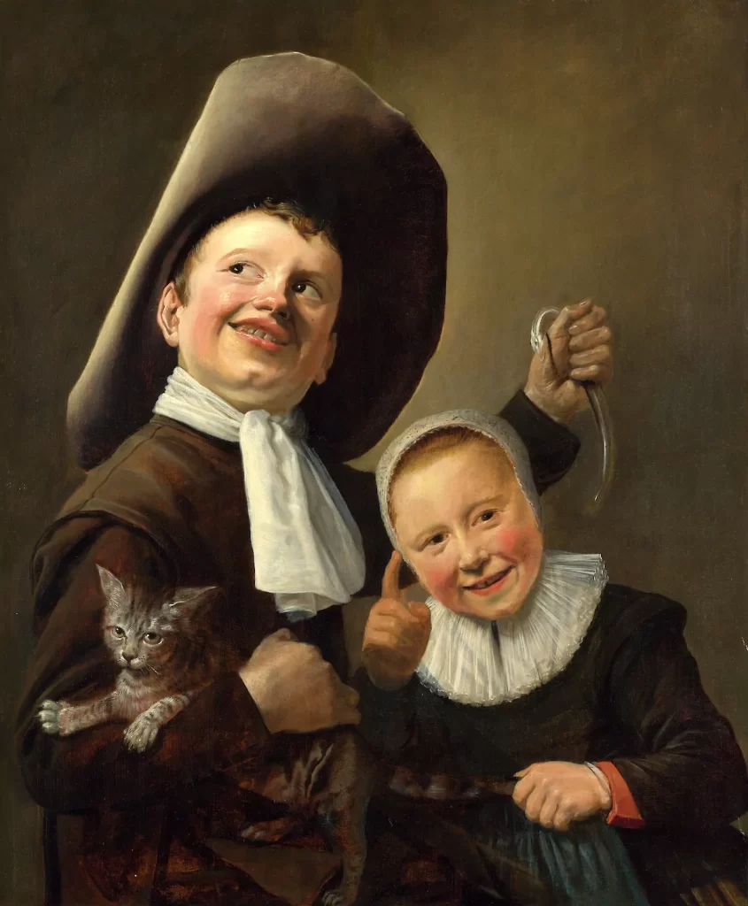 A Boy and a Girl with a Cat and an Eel, Judith Leyster. Image Courtesy: Arthistory project
