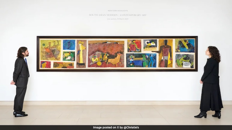 M.F. Husain’s Painting Sold for Record-Breaking $13.8 Million in New York 