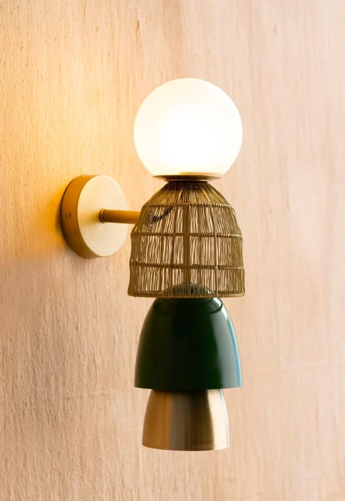 Totem gold wall lamp | Courtesy of Nikita Bansal