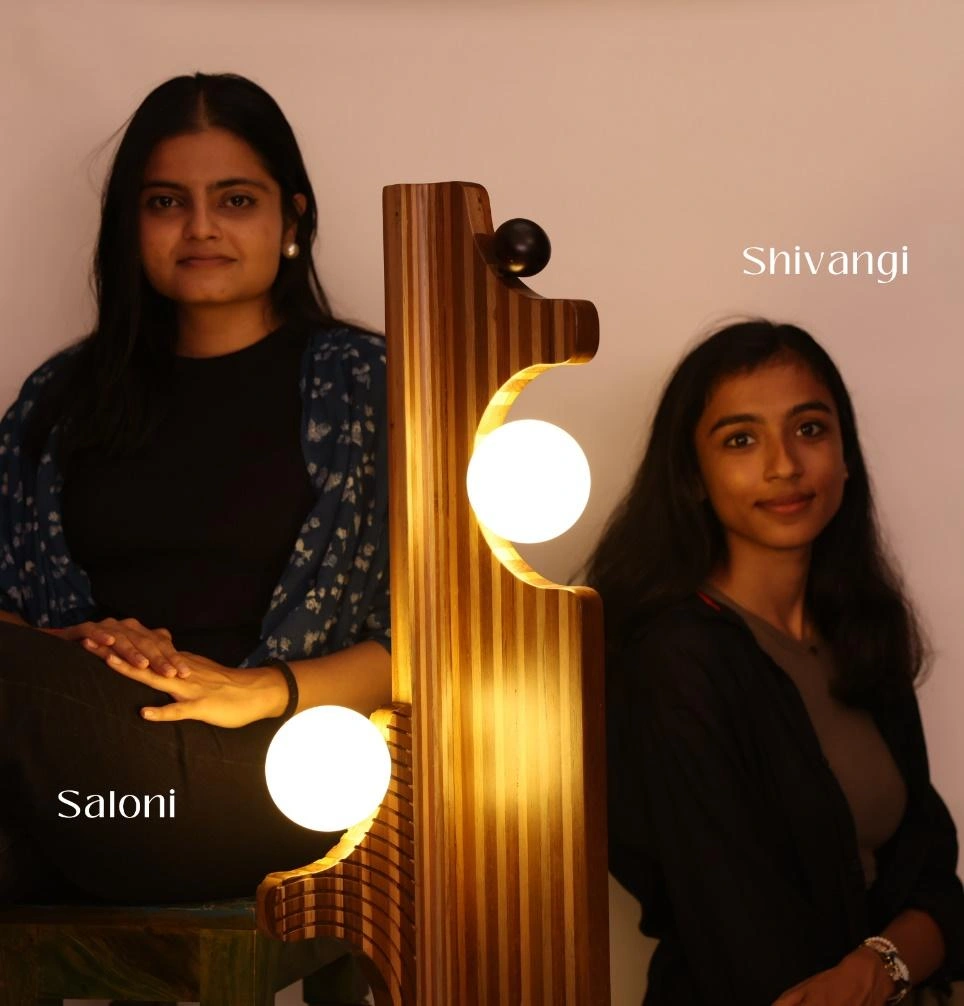 Saloni and Shivangi of pravi.furniture. Image Courtesy: pravi.furniture