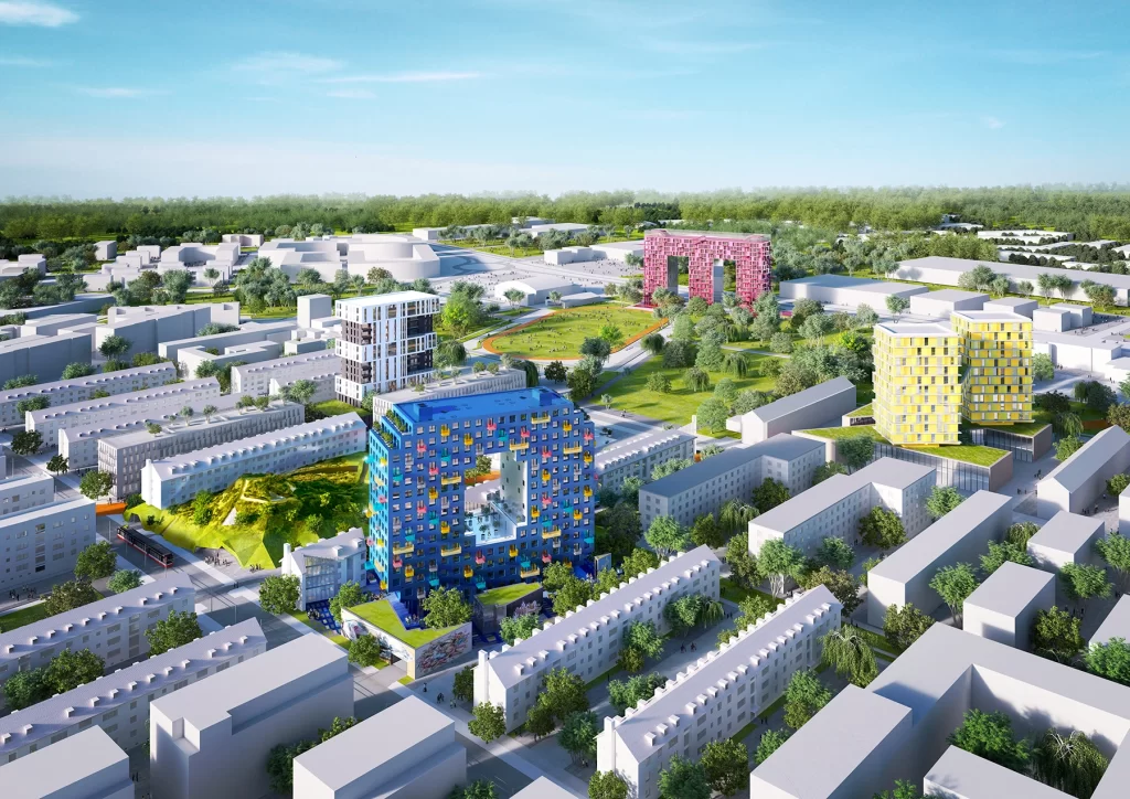 The buildings meant to honor the heritage of the U.S. Army barracks and attract future residents. (Image Courtesy of ASCE)