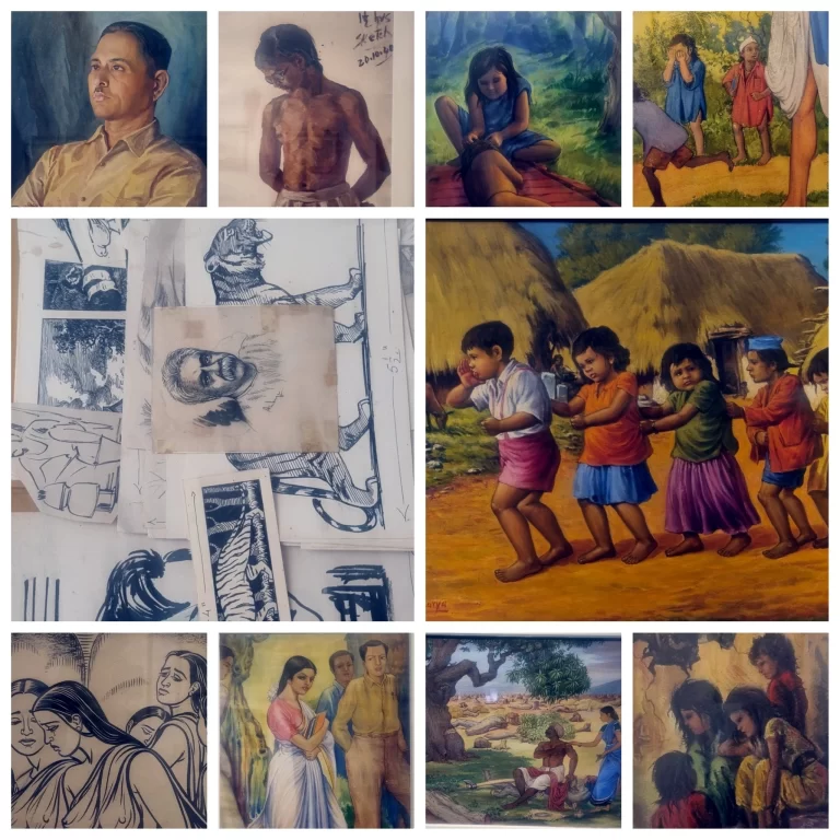 Celestial Tales Unfurled: Solo Show of Legendary Artist MTV Acharya