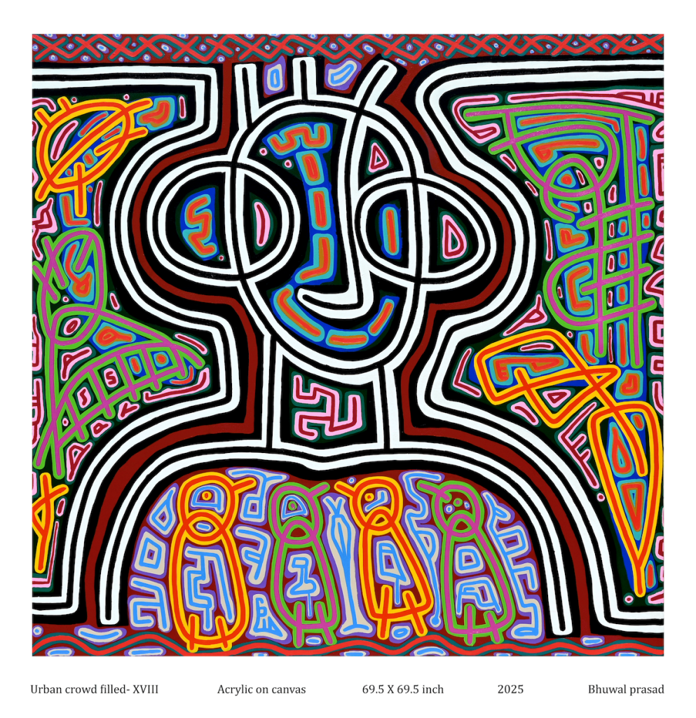 Whinsical Lines: Urban refrain through tribal abstraction Bhupal Prasad