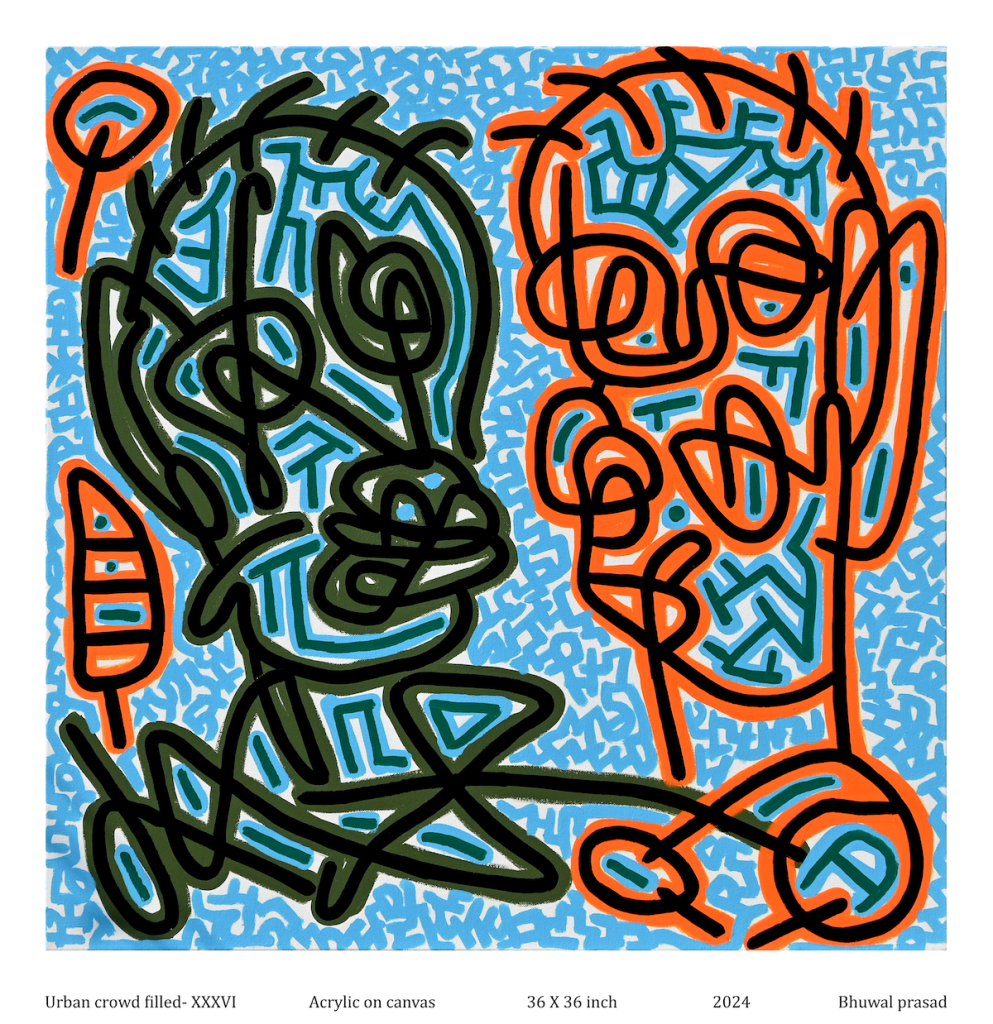 Whinsical Lines: Urban refrain through tribal abstraction Bhutan Prasad