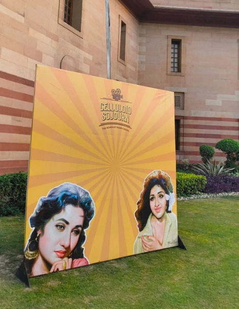 Exhibition Standee at NGMA Grounds. Image Courtesy of Smriti Malhotra