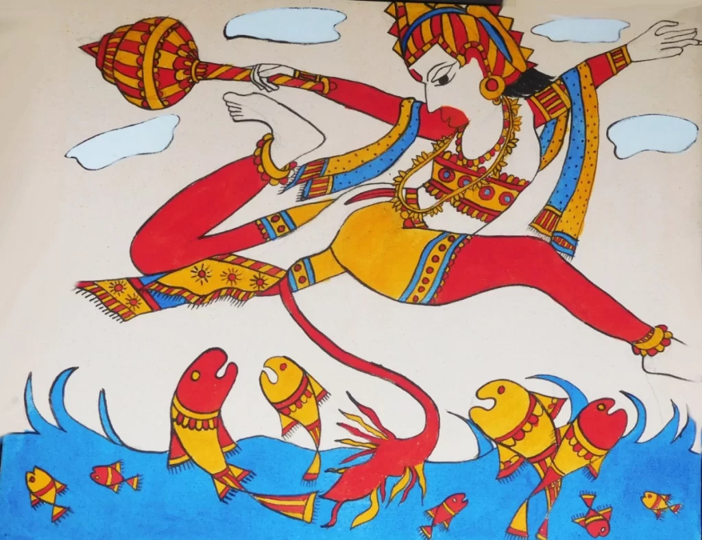Hanuman Lanka Gaman Courtesy - International Indian Folk Art Gallery