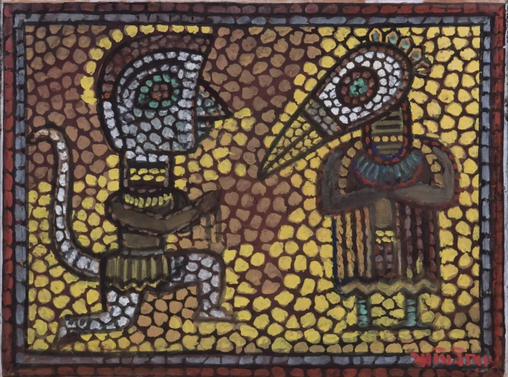 Jamini Roy. Untitled (Hanuman and Jatayu). Courtesy - DAG