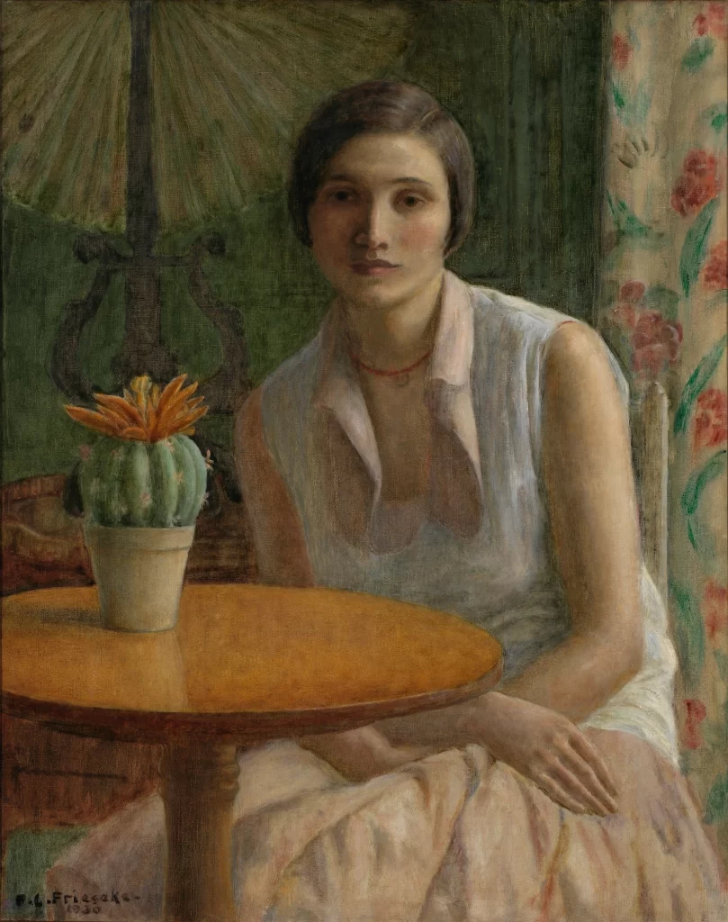 Portrait of a woman(with Cactus). Image courtesy: Smithsonian American Art Museum.