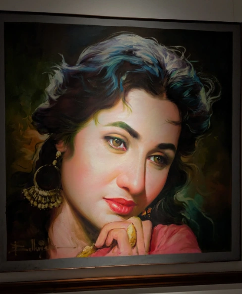 Ethereal Madhubala in Balakrishna's larger Portraits. Image Courtesy of Smriti Malhotra