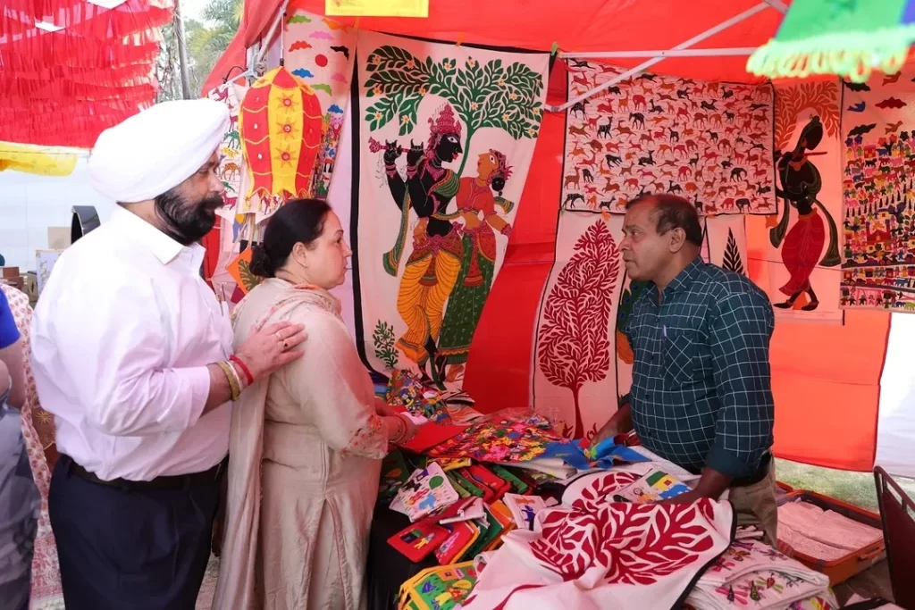 Tribal art at Rajeshwari Kala Mahotsav