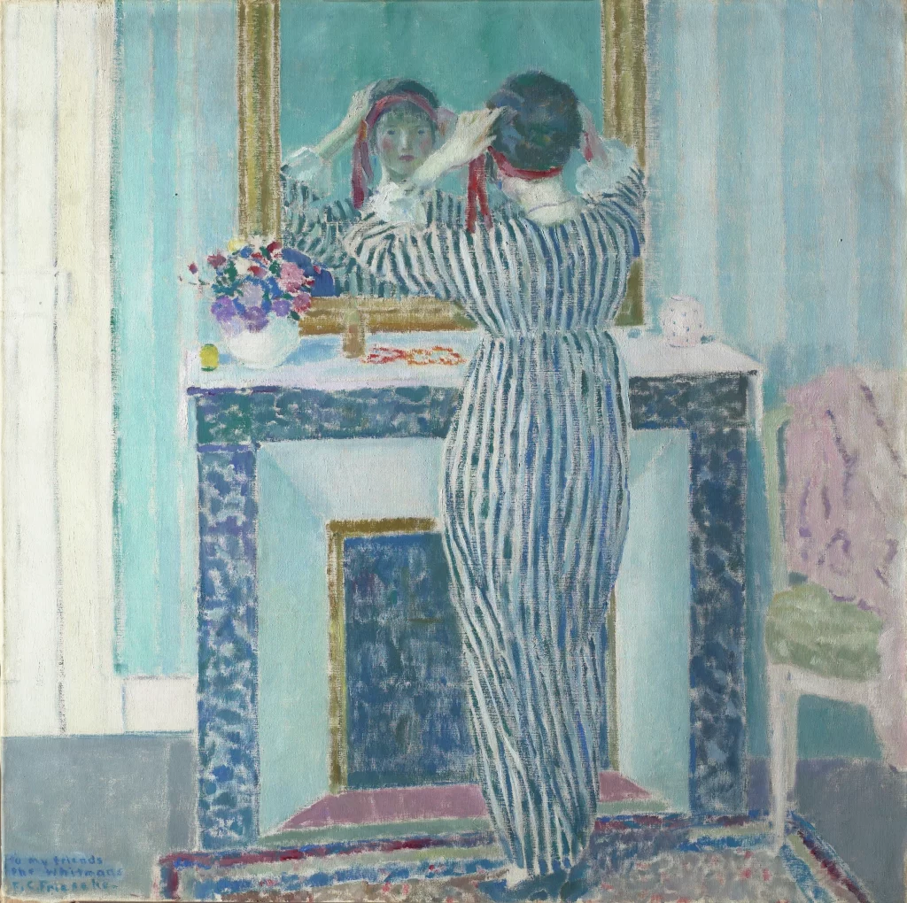 Blue Interior: Giverny(The Red Ribbon). Image Courtesy: Virginia Museum of Fine Arts.