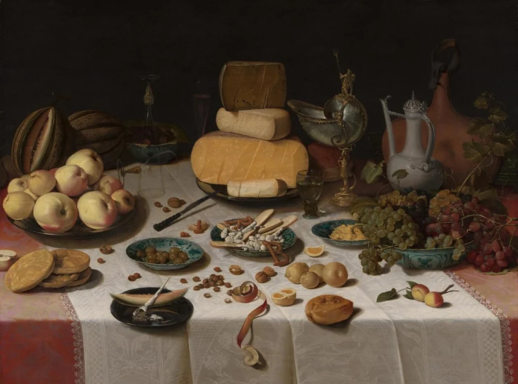 A Banquet Still Life by Floris van Dijck (1622). Courtesy - National Gallery