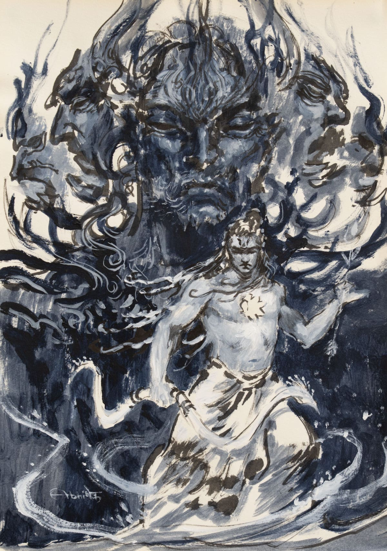 Abhishek Singh Explores the Artist in the show at Ojas Art 
