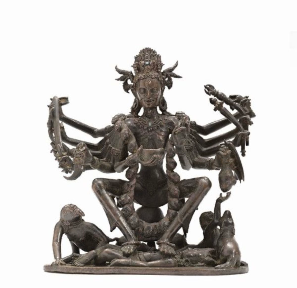 Nepalese Sculpture of Goddess Chamunda, Image Courtesy: Wikipedia 